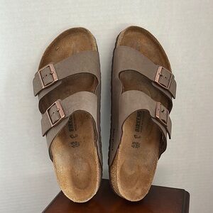 Birkenstock Taupe Double Strap Sandals